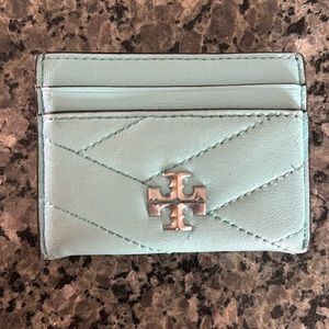 Tory Burch leather card holder Kira chevron